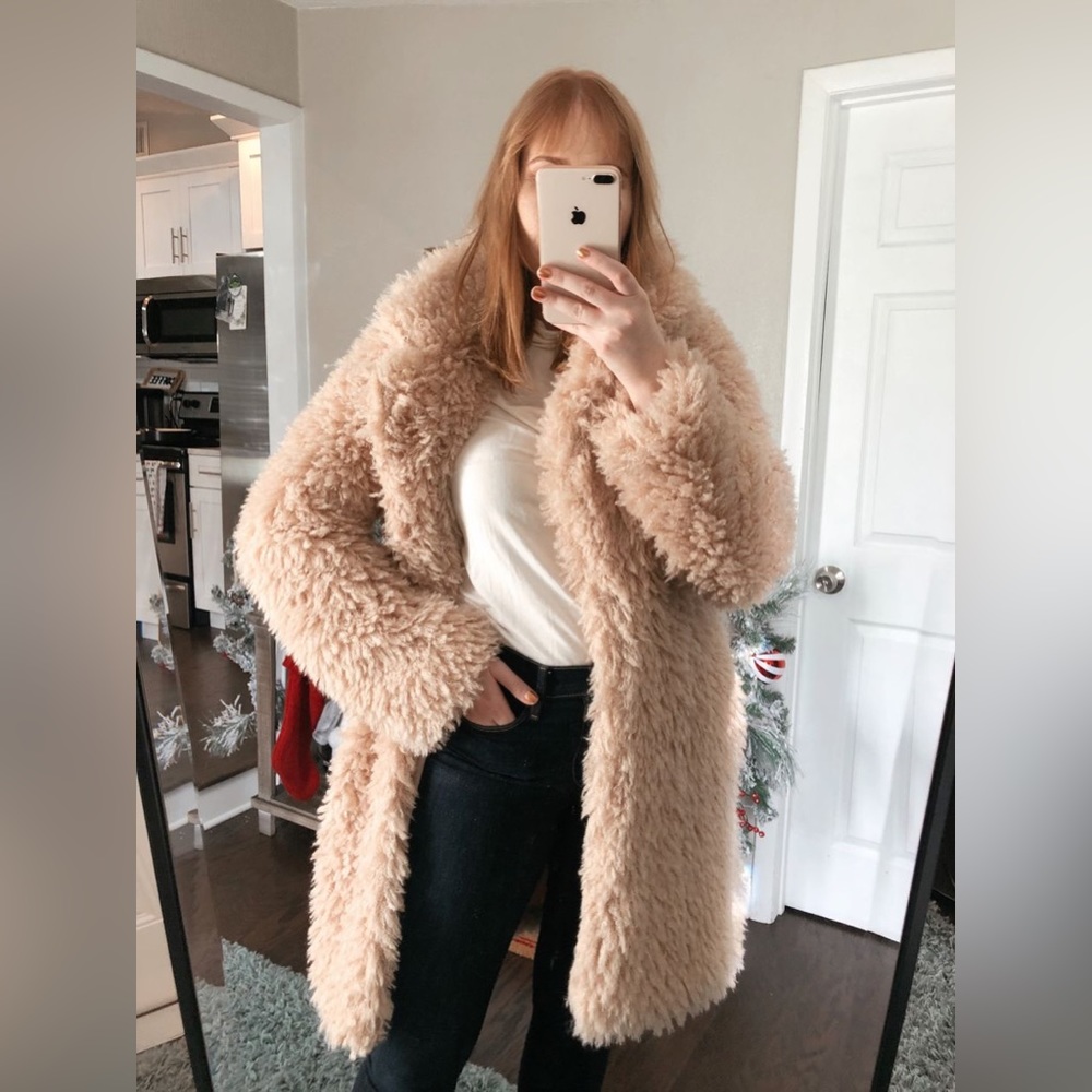 SOLD - NWOT Teddy Trench Coat